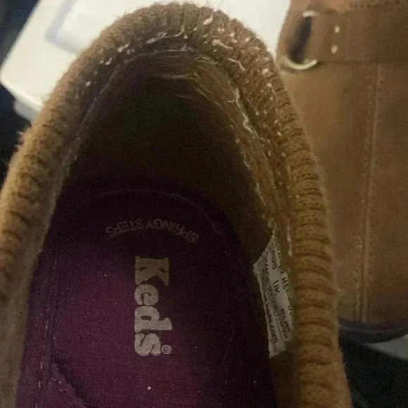 Keds Suede Springy Step Suede Faux Fur Loafers - Picture 10 of 10
